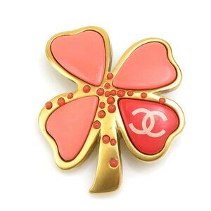 Chanel Brooch Clover CC Logo